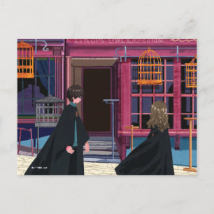 HARRY POTTER™ & Hermione bei Eeylops Owl Emporium Postkarte