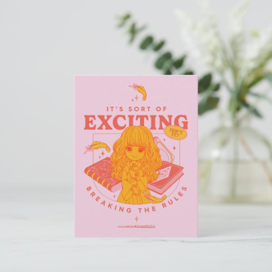HARRY POTTER™ | Hermione Granger Es ist aufregend Postkarte (Stehend Vorderseite)