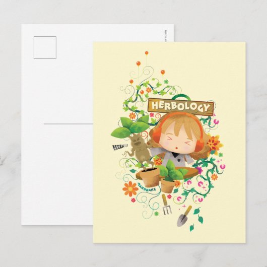 Harry Potter | Hermione Herbology Class Graphic Postkarte (Vorne/Hinten)