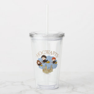 HARRY POTTER™, Hermione & Ron Fly Over HOGWARTS™ Acryltrinkbecher