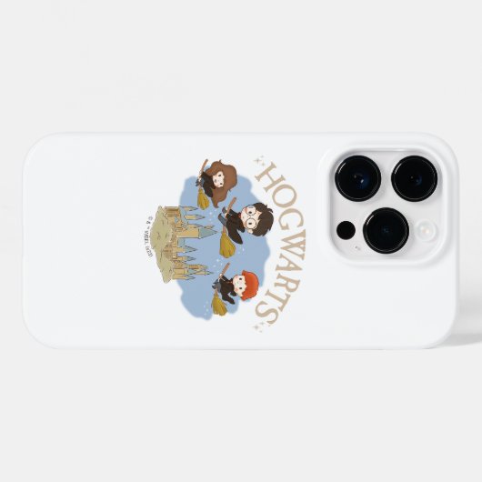 HARRY POTTER™, Hermione & Ron Fly Over HOGWARTS™ Case-Mate iPhone Hülle (Rückseite (Horizontal))