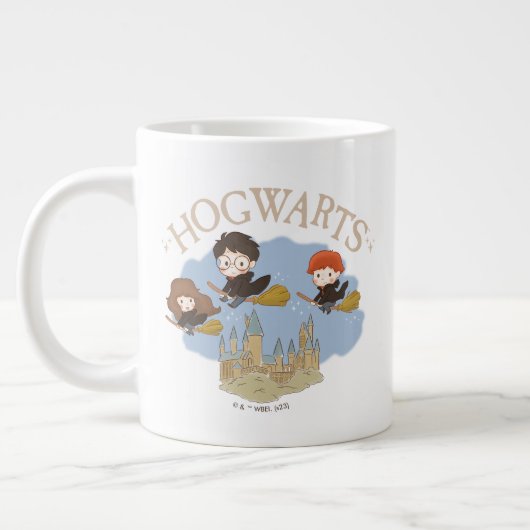 HARRY POTTER™, Hermione & Ron Fly Over HOGWARTS™ Jumbo-Tasse (Links)