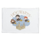 HARRY POTTER™, Hermione & Ron Fly Over HOGWARTS™ Kissenbezug (Rückseite)
