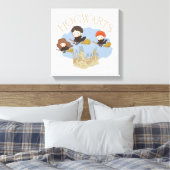 HARRY POTTER™, Hermione & Ron Fly Over HOGWARTS™ Leinwanddruck (Insitu (Schlafzimmer))