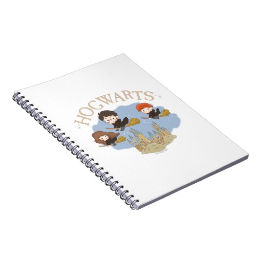 HARRY POTTER™, Hermione & Ron Fly Over HOGWARTS™ Notizblock (Rechte Seite)