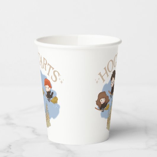 HARRY POTTER™, Hermione & Ron Fly Over HOGWARTS™ Pappbecher (Links)