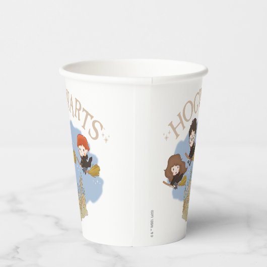 HARRY POTTER™, Hermione & Ron Fly Over HOGWARTS™ Pappbecher (Rechts)
