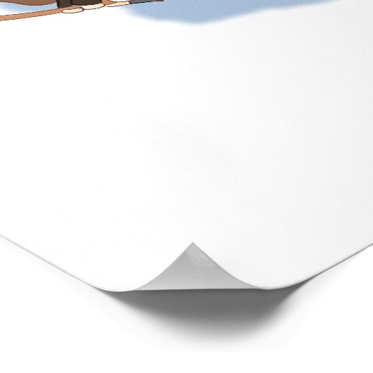 HARRY POTTER™, Hermione & Ron Fly Over HOGWARTS™ Poster (Ecke)