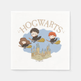 HARRY POTTER™, Hermione & Ron Fly Over HOGWARTS™ Serviette