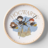 HARRY POTTER™, Hermione & Ron Fly Over HOGWARTS™ Uhr (Vorderseite)
