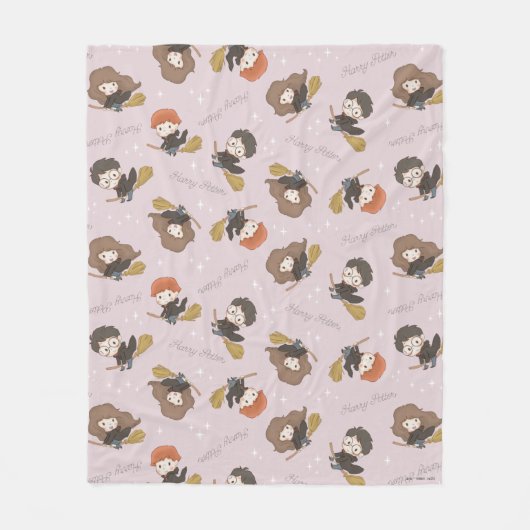 HARRY POTTER™, Hermione & Ron Flying Pattern Fleecedecke (Vorderseite)