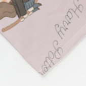 HARRY POTTER™, Hermione & Ron Flying Pattern Fleecedecke (Ecke)