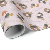 HARRY POTTER™, Hermione & Ron Flying Pattern Geschenkpapier (Rolleneckpunkt)