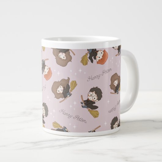 HARRY POTTER™, Hermione & Ron Flying Pattern Jumbo-Tasse (Vorderseite Rechts)
