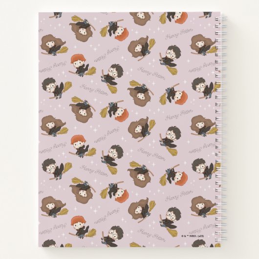 HARRY POTTER™, Hermione & Ron Flying Pattern Notizblock (Rückseite)
