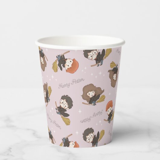 HARRY POTTER™, Hermione & Ron Flying Pattern Pappbecher (Rückseite)