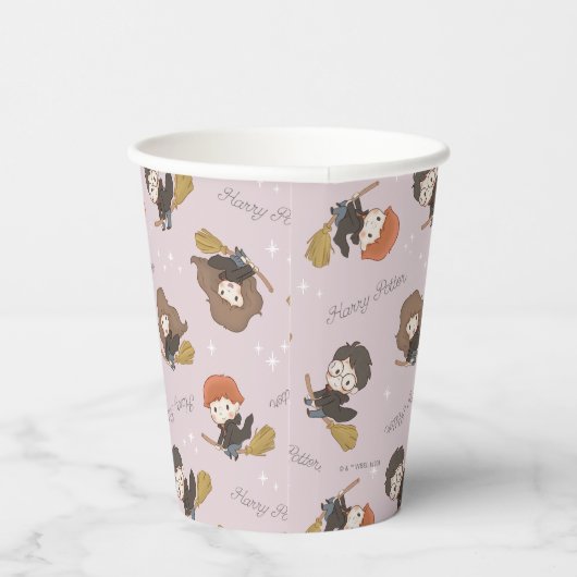 HARRY POTTER™, Hermione & Ron Flying Pattern Pappbecher (Rechts)