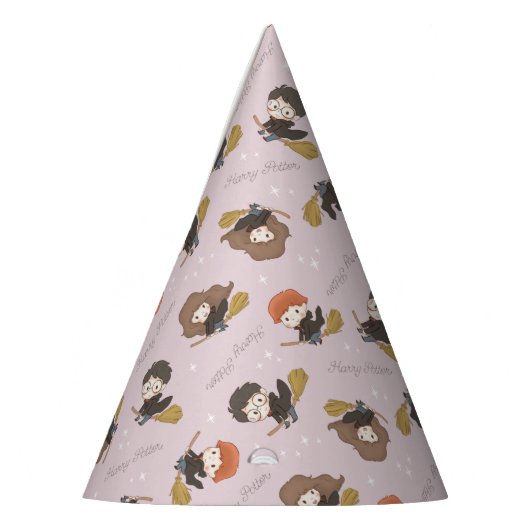HARRY POTTER™, Hermione & Ron Flying Pattern Partyhütchen (Links)