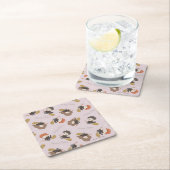 HARRY POTTER™, Hermione & Ron Flying Pattern Rechteckiger Pappuntersetzer (Vor Ort)