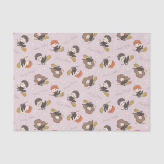 HARRY POTTER™, Hermione & Ron Flying Pattern Seidenpapier (Vorderseite)