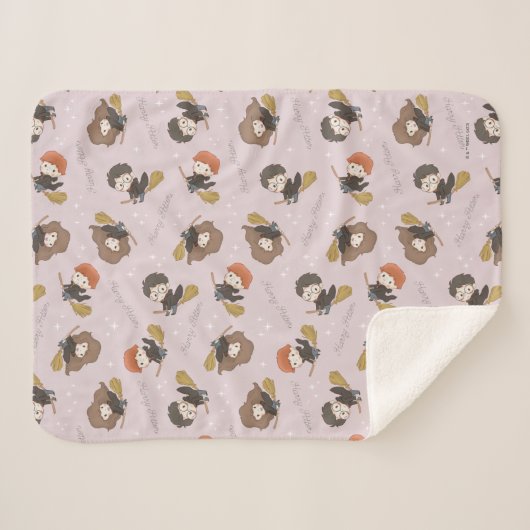 HARRY POTTER™, Hermione & Ron Flying Pattern Sherpadecke (Vorderseite (Horizontal))