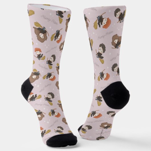 HARRY POTTER™, Hermione & Ron Flying Pattern Socken (Gewinkelt)