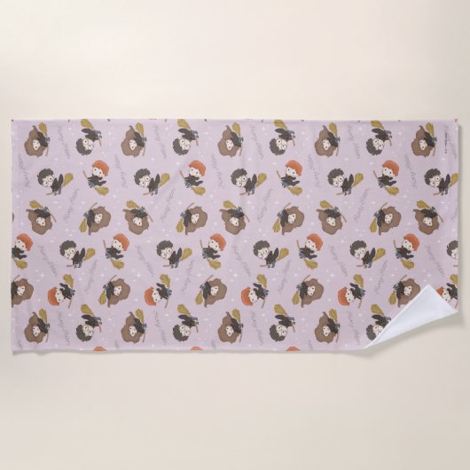 HARRY POTTER™, Hermione & Ron Flying Pattern Strandtuch (Vorderseite)