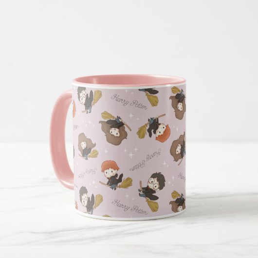 HARRY POTTER™, Hermione & Ron Flying Pattern Tasse (Vorderseite Links)