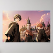 HARRY POTTER™ Hermione & Ron HOGWARTS™ Anime Scene Poster (Vorne)