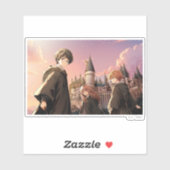 HARRY POTTER™ Hermione & Ron HOGWARTS™ Anime-Szene Aufkleber (Blatt)