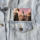 HARRY POTTER™ Hermione & Ron HOGWARTS™ Anime-Szene Button (Insitu)
