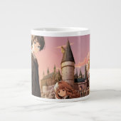 HARRY POTTER™ Hermione & Ron HOGWARTS™ Anime Szene Jumbo-Tasse (Vorderseite)