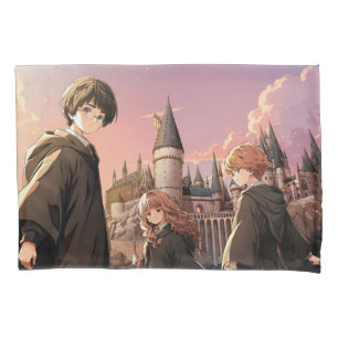 HARRY POTTER™ Hermione & Ron HOGWARTS™ Anime-Szene Kissenbezug