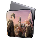 HARRY POTTER™ Hermione & Ron HOGWARTS™ Anime-Szene Laptopschutzhülle (Vorderseite Links)