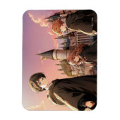 HARRY POTTER™ Hermione & Ron HOGWARTS™ Anime-Szene Magnet (Vertikal)