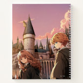 HARRY POTTER™ Hermione & Ron HOGWARTS™ Anime-Szene Notizblock (Rückseite)