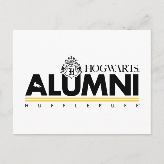 Harry Potter | HOGWARTS™ Alumni HUFFLEPUFF™ Postkarte (Vorderseite)