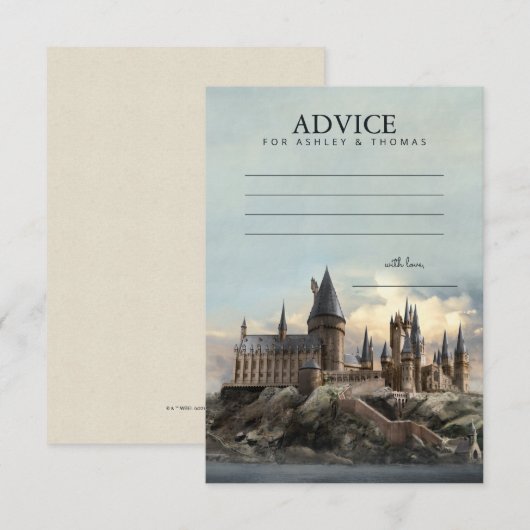 Harry Potter | Hogwarts Baby Advice Einladung (Vorne/Hinten)