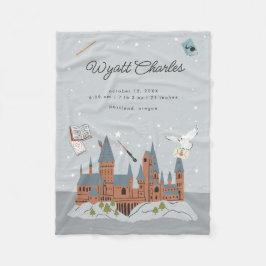 Harry Potter Hogwarts Baby Birth Stats Fleecedecke