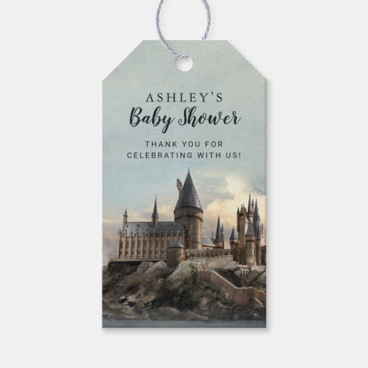 Harry Potter | Hogwarts Baby Dusche Danke Geschenkanhänger (Vorderseite)
