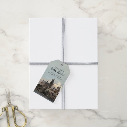 Harry Potter | Hogwarts Baby Dusche Danke Geschenkanhänger (Mit Garn)