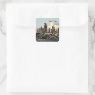 Harry Potter   Hogwarts Baby Dusche Danke Quadratischer Aufkleber