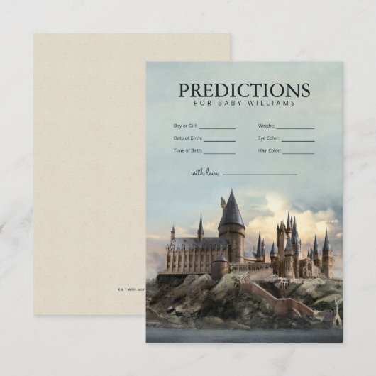 Harry Potter | Hogwarts Baby Predictions Einladung (Vorne/Hinten)