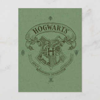 Harry Potter | Hogwarts Banner Crest Postkarte
