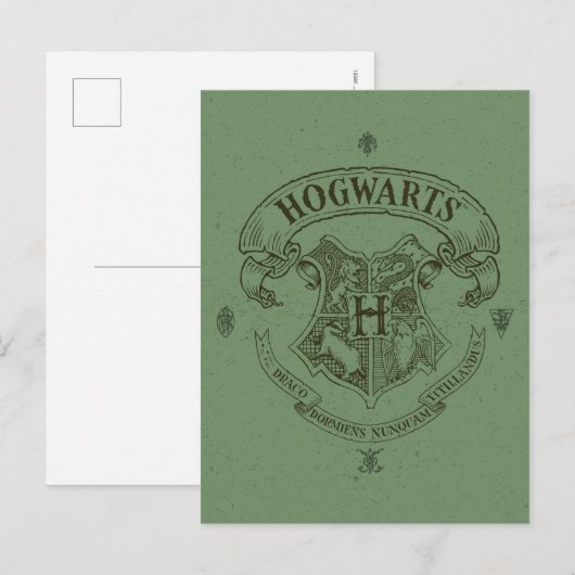 Harry Potter | Hogwarts Banner Crest Postkarte (Vorne/Hinten)