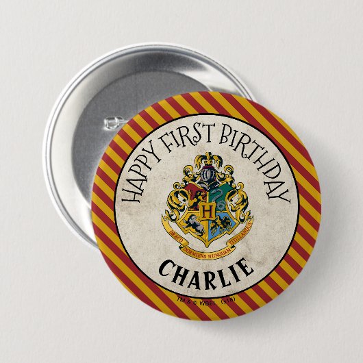 Harry Potter | Hogwarts Birthday Button (Vorne & Hinten)