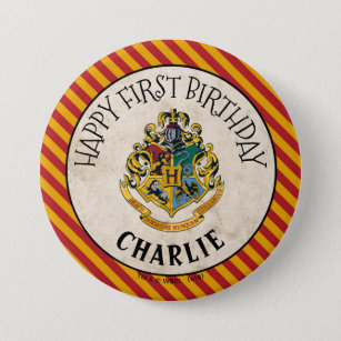 Harry Potter   Hogwarts Birthday Button
