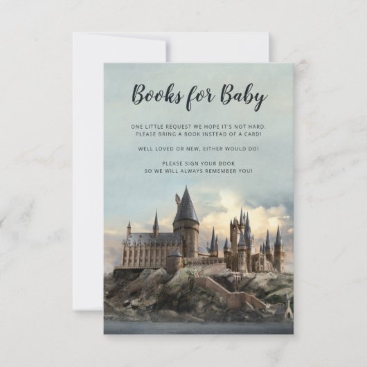 Harry Potter | Hogwarts - Bücher für Baby Einladung (Vorderseite)