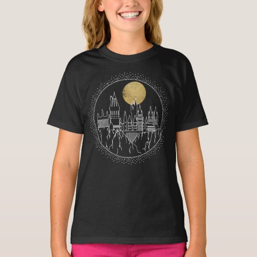 HARRY POTTER™ HOGWARTS™ Burg und Mond T-Shirt (Vorderseite)