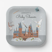 Harry Potter | Hogwarts Castle Baby Shower Pappteller (Vorderseite)